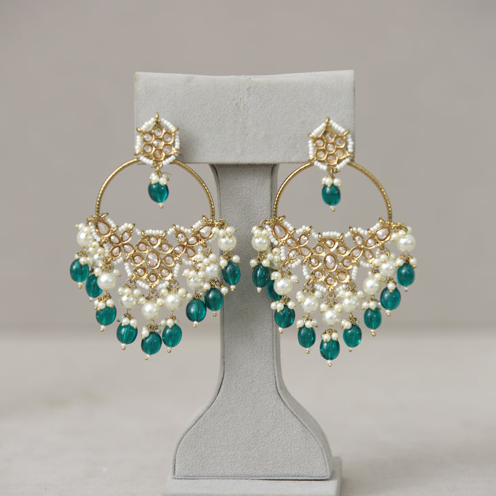 Usha Stone Work Earrings