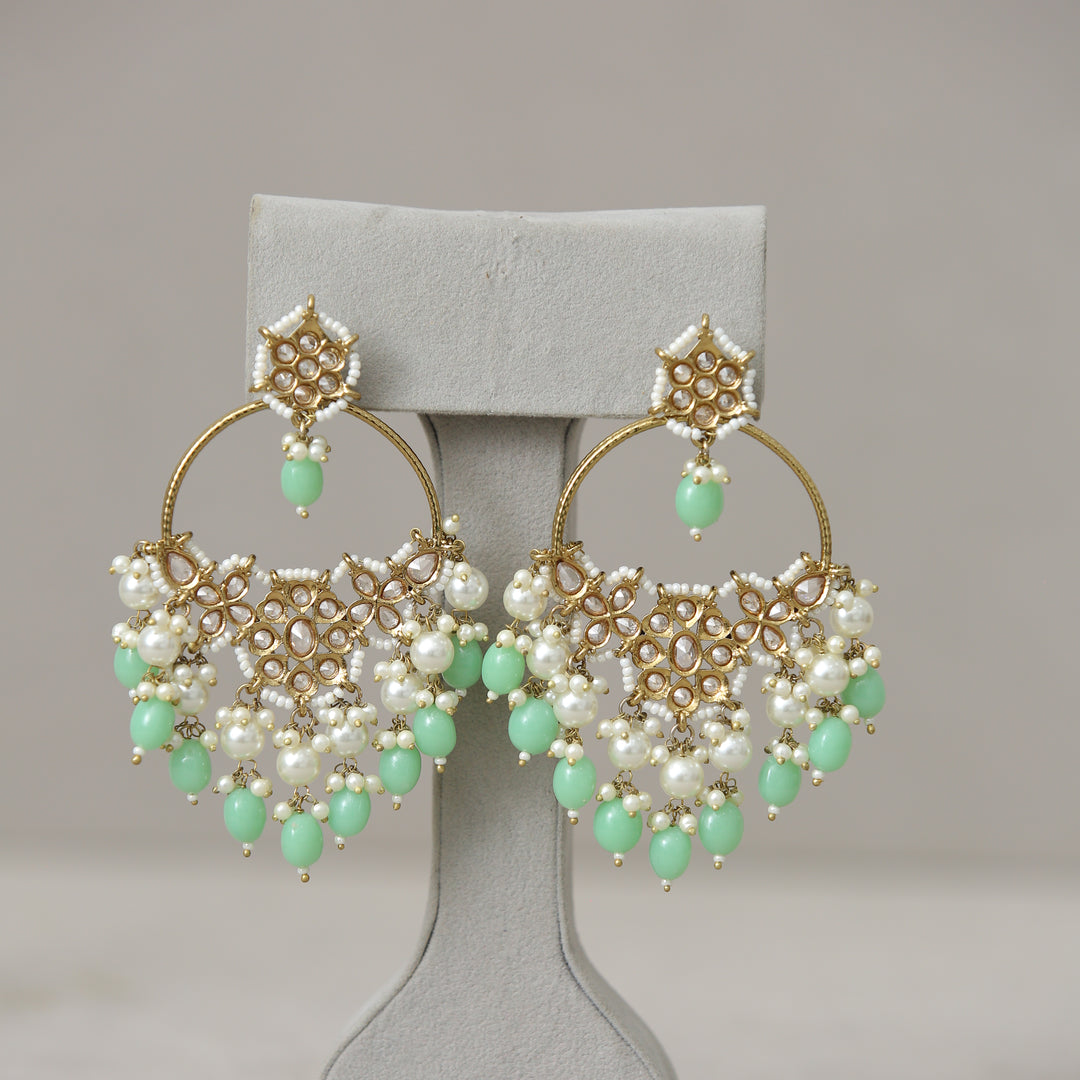 Usha Stone Work Earrings