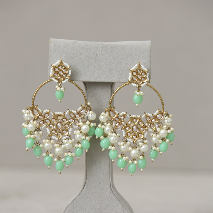 Usha Stone Work Earrings