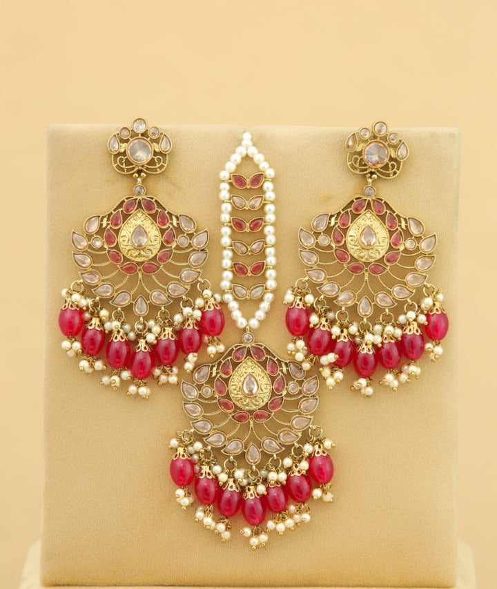 Mahika Earrings With Tikka