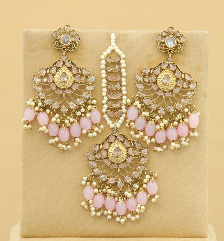 Mahika Earrings With Tikka