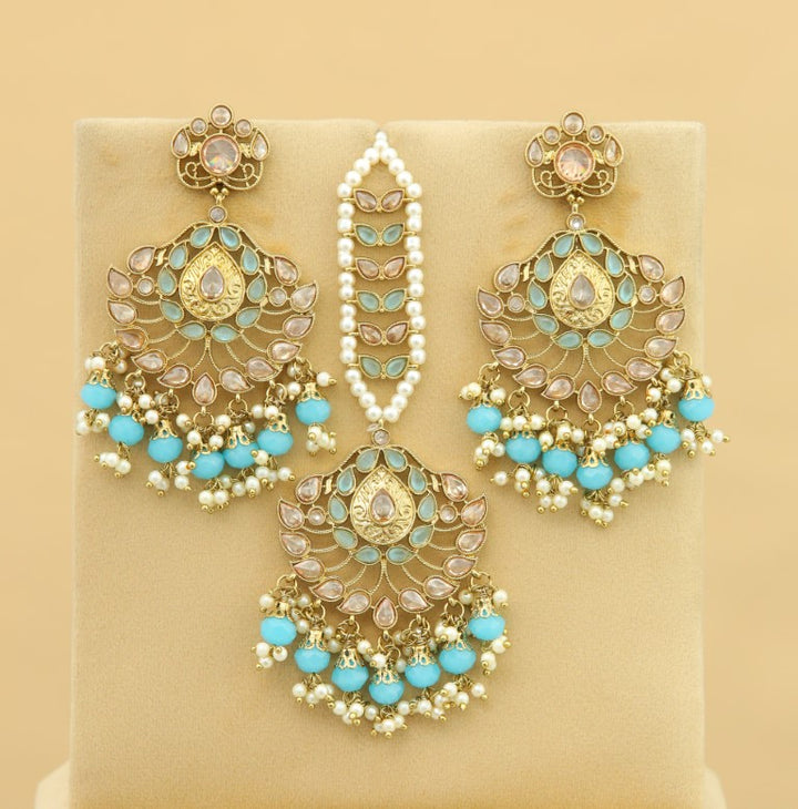 Mahika Earrings With Tikka