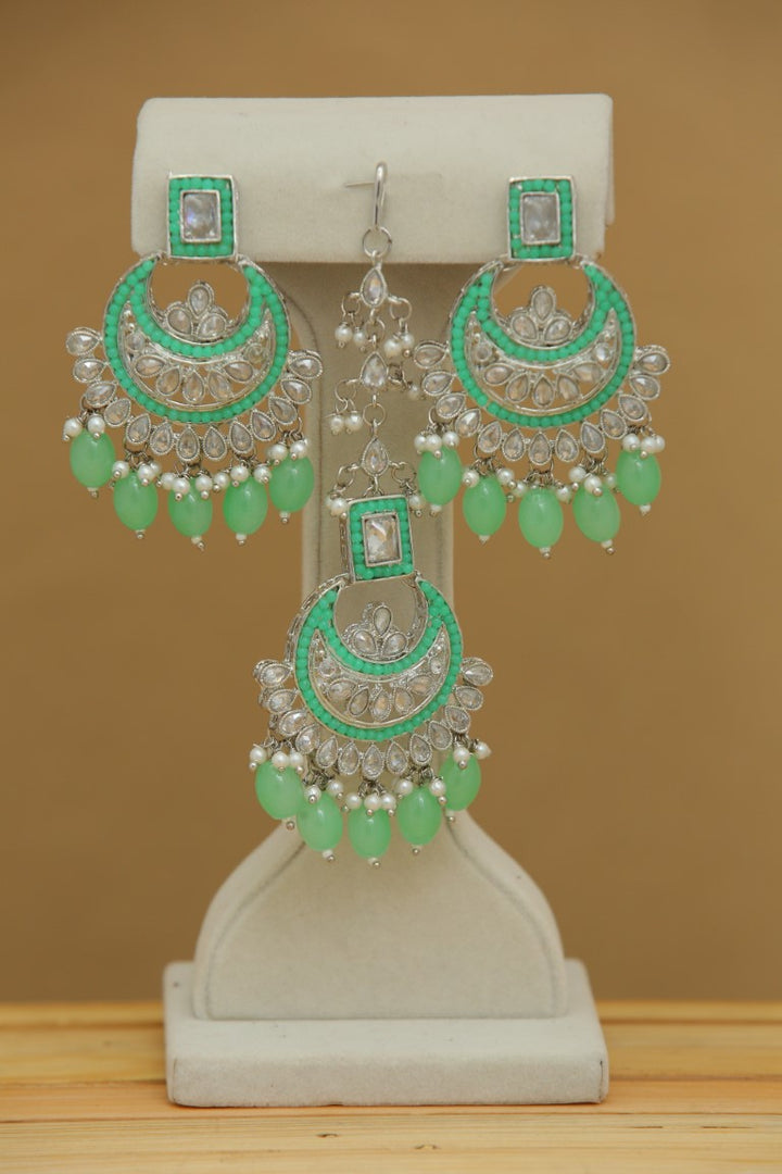 ARADHANA EARRINGS WITH TIKKA