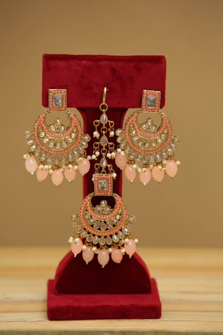 JANISHA EARRINGS WITH TIKKA