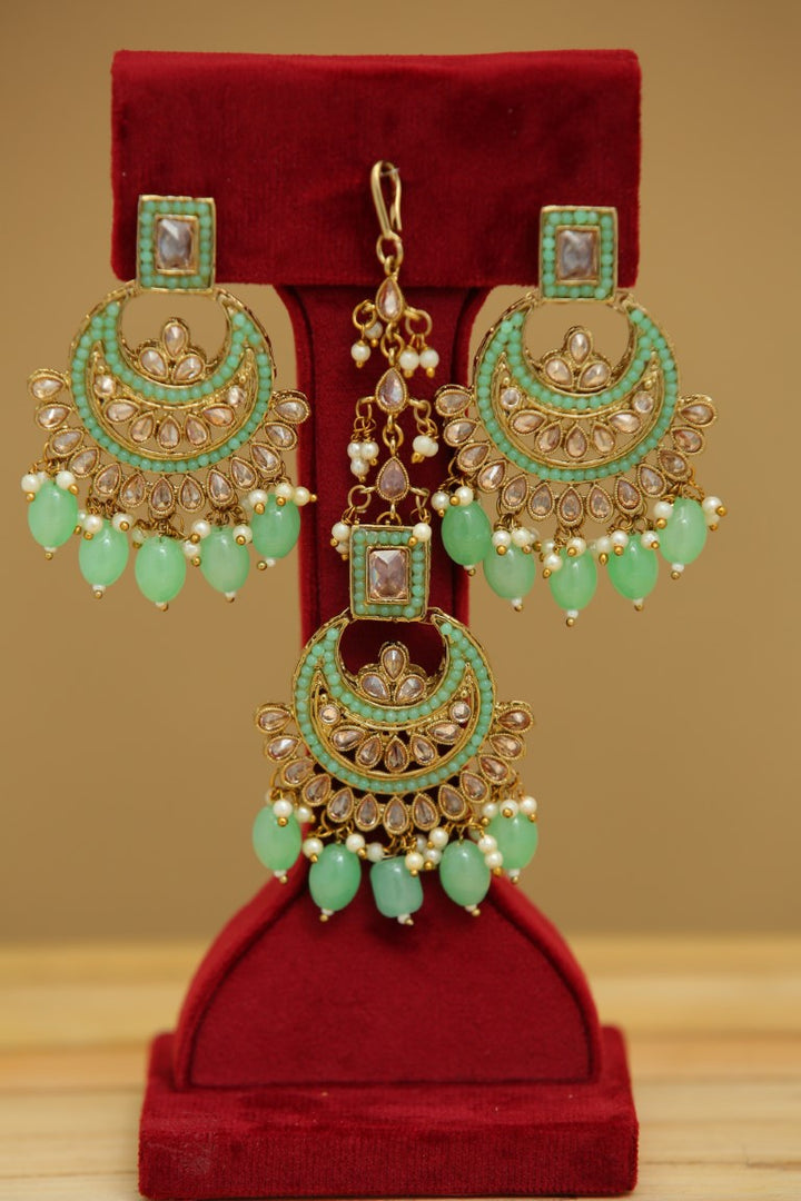 JANISHA EARRINGS WITH TIKKA