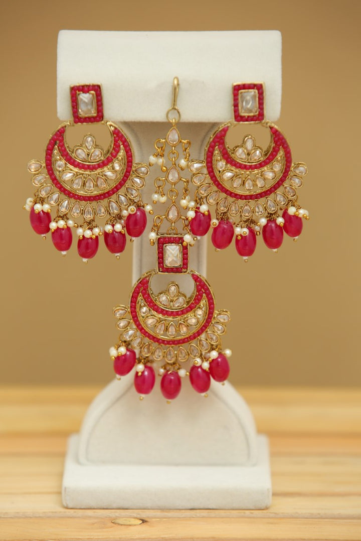 JANISHA EARRINGS WITH TIKKA