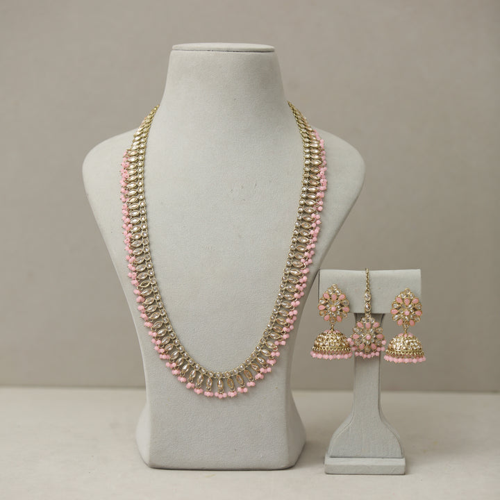 Ahana Polki Mala Set With Tikka