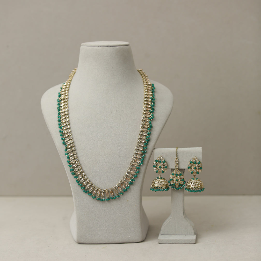 Ahana Polki Mala Set With Tikka